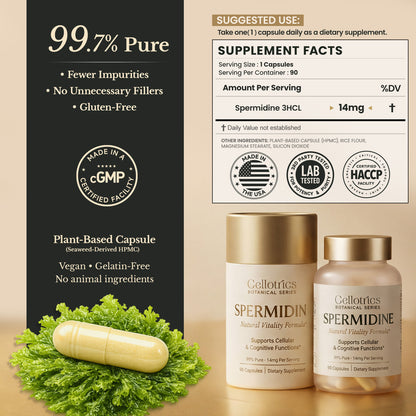 Spermidine Supplements - 1260mg | Ultra-Pure 99% Spermidine